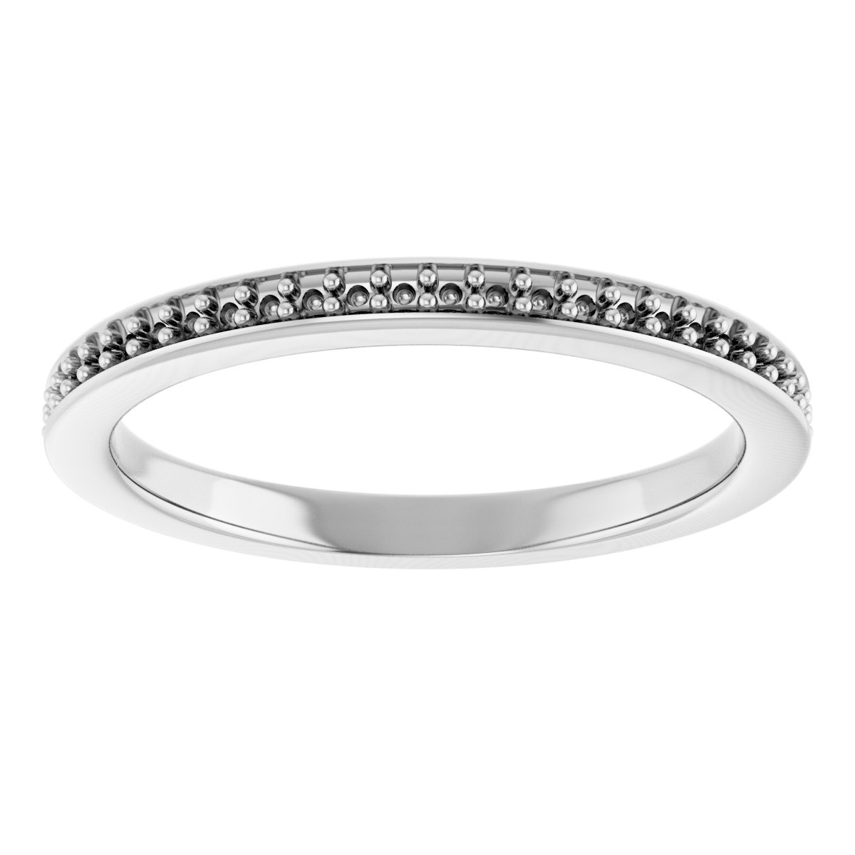 Band Mounting for 15x13 mm Emerald Ring view 3