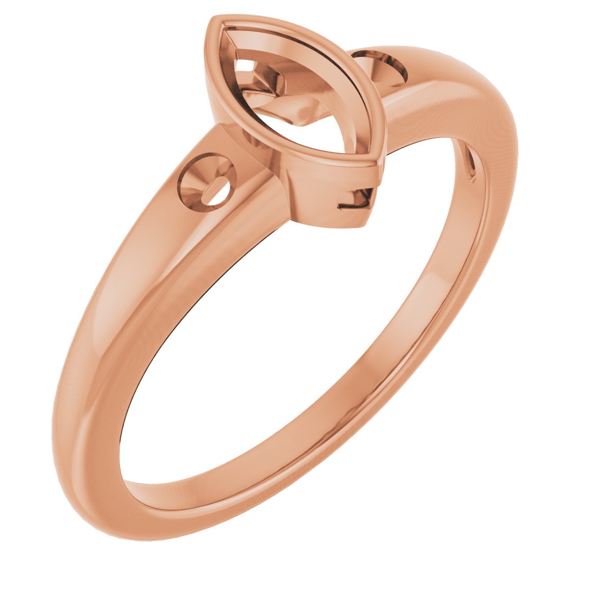Bezel-Set Accented Engagement Ring