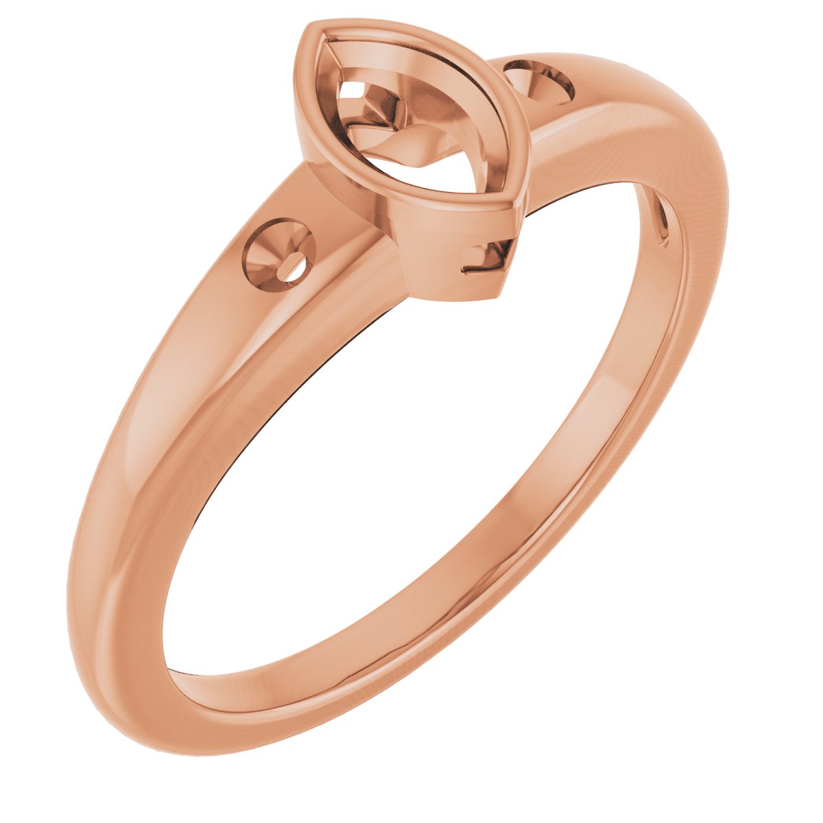 Bezel-Set Accented Engagement Ring