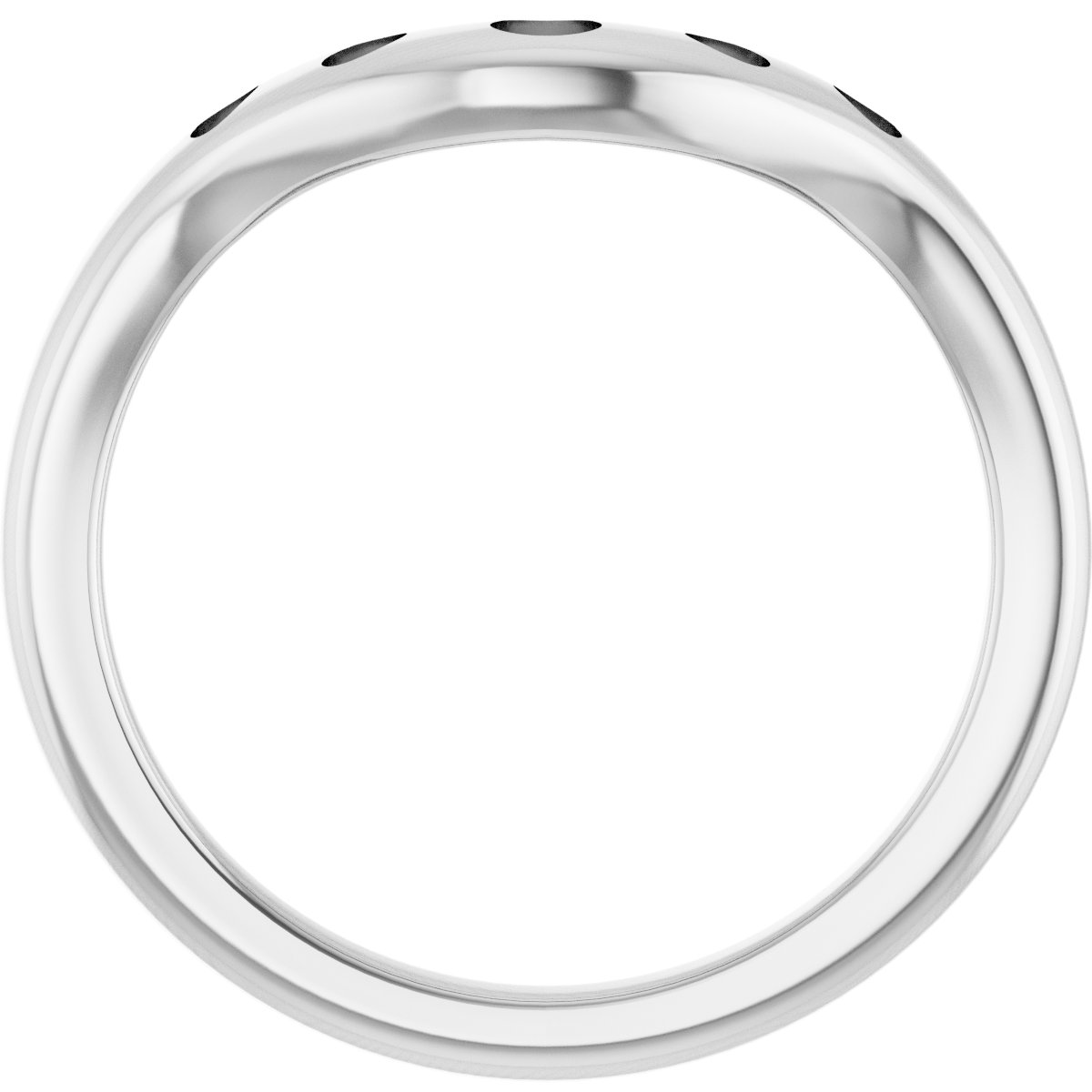 Band Mounting for 13x8 mm Pear Ring view 2