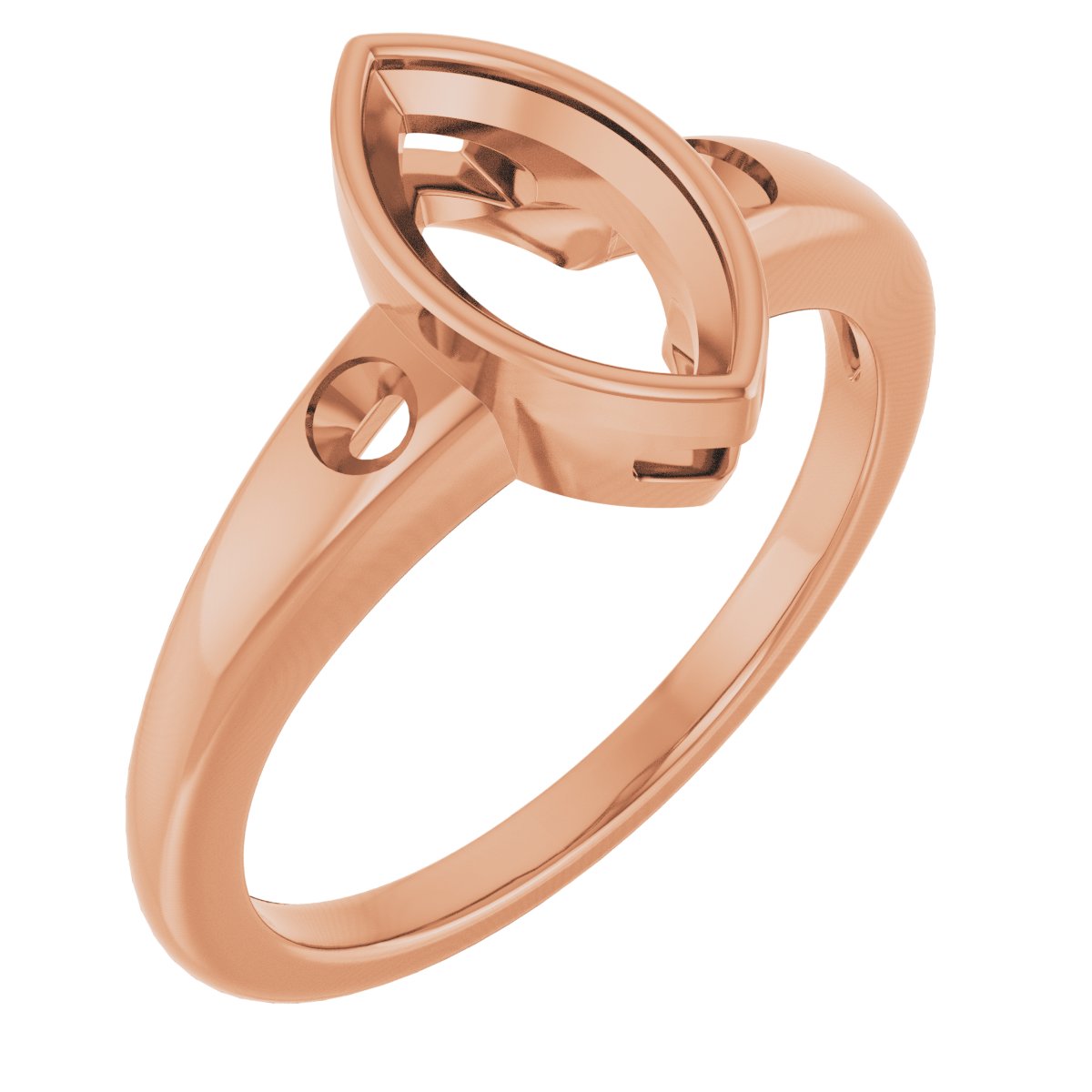 Bezel-Set Accented Engagement Ring