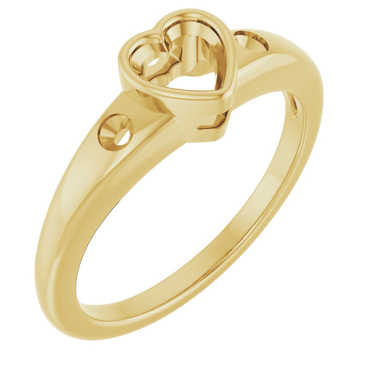 Bezel-Set Accented Engagement Ring