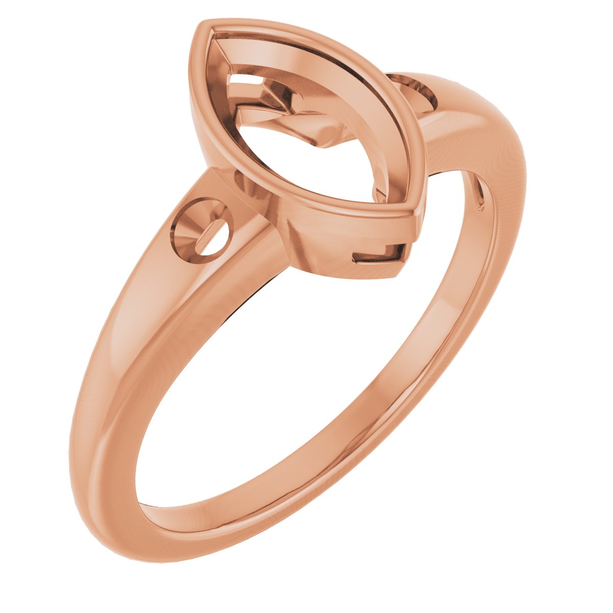 Bezel-Set Accented Engagement Ring