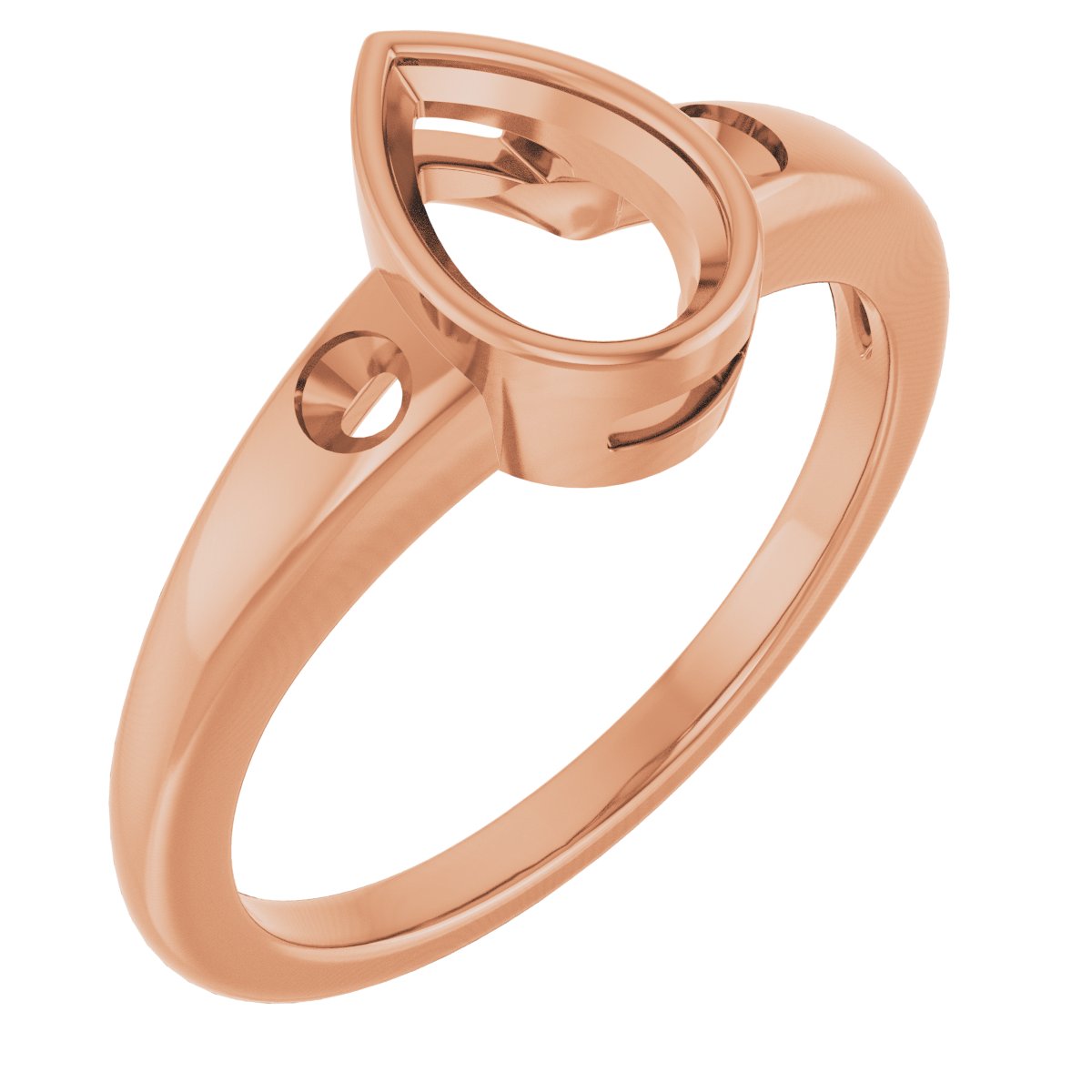 Bezel-Set Accented Engagement Ring