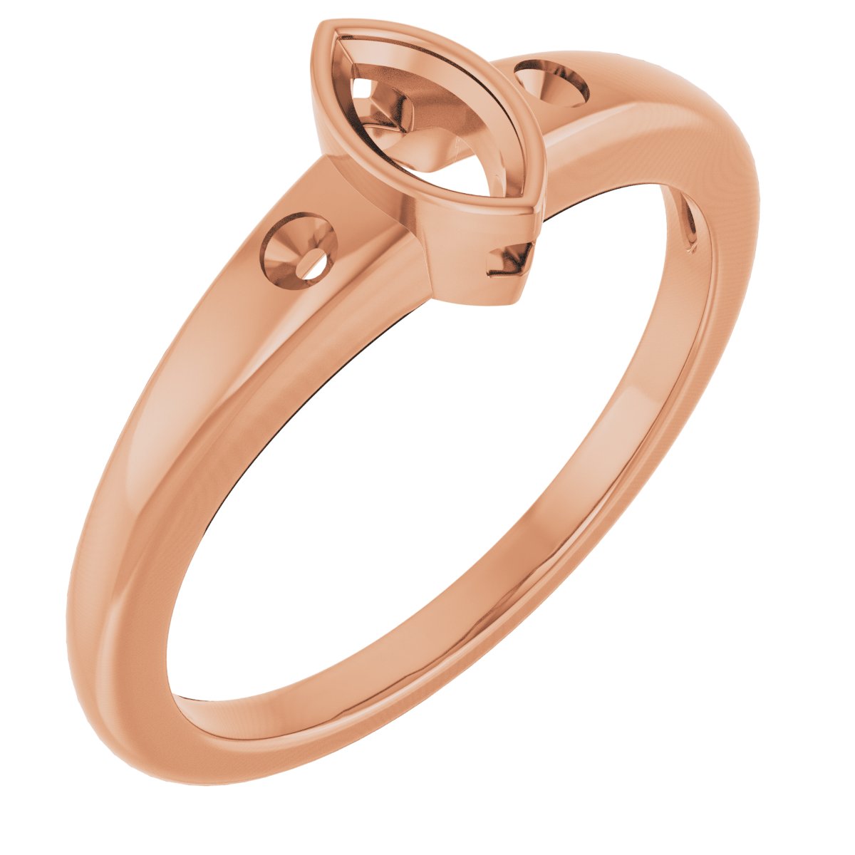 Bezel-Set Accented Engagement Ring