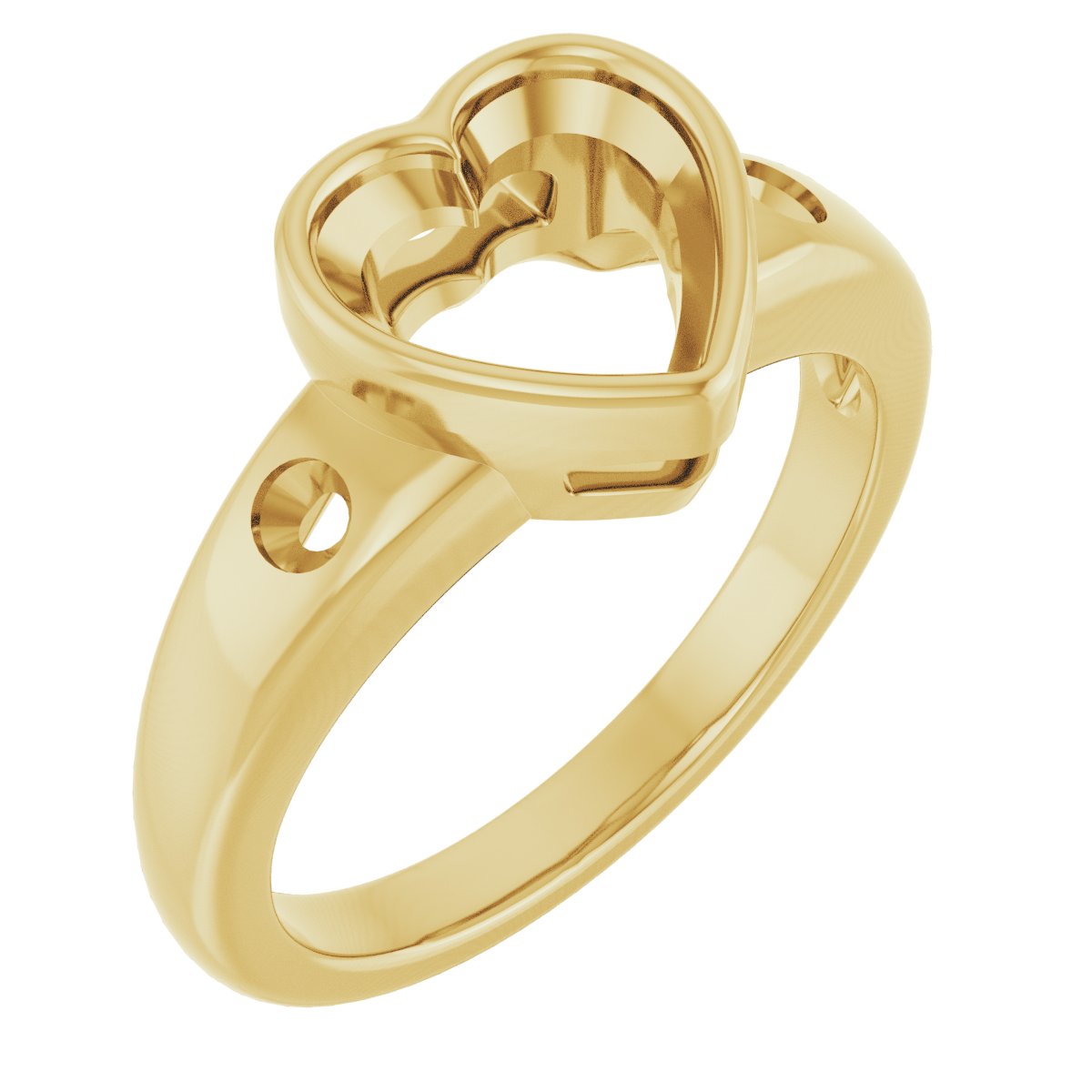 Bezel-Set Accented Engagement Ring