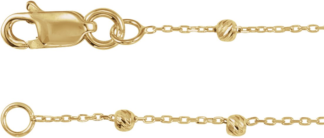 .65 mm Beaded Cable Chain
