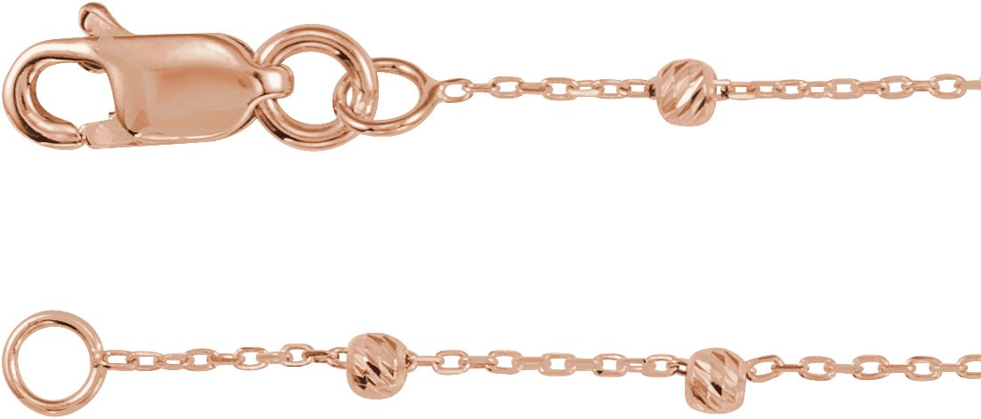 .65 mm Beaded Cable Chain