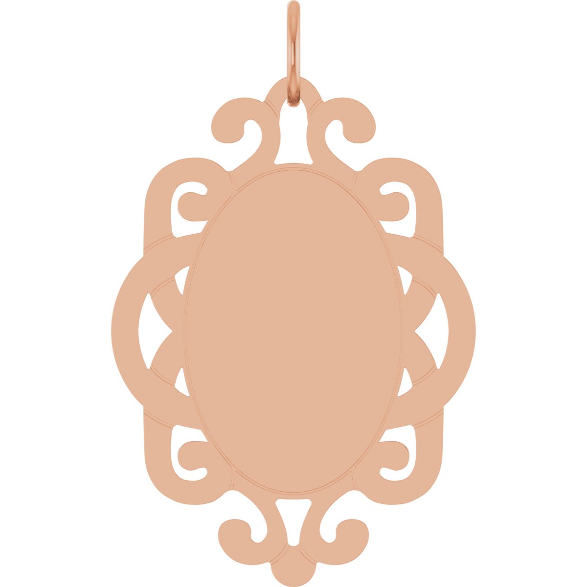 Engravable Vintage-Inspired Pendant