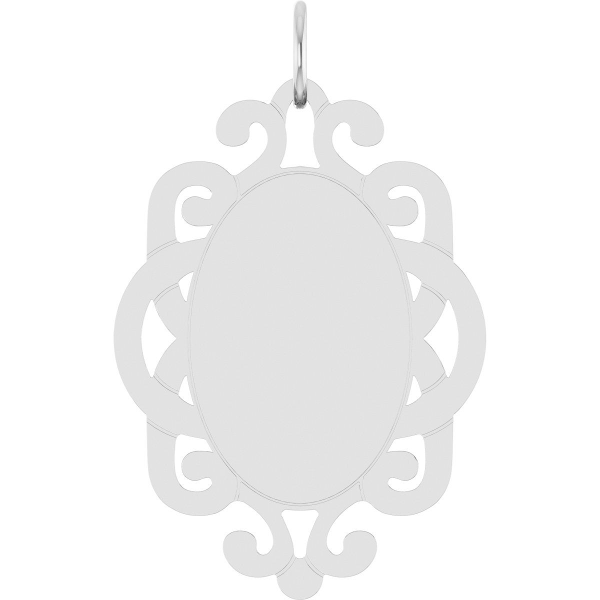 Engravable Vintage-Inspired Pendant