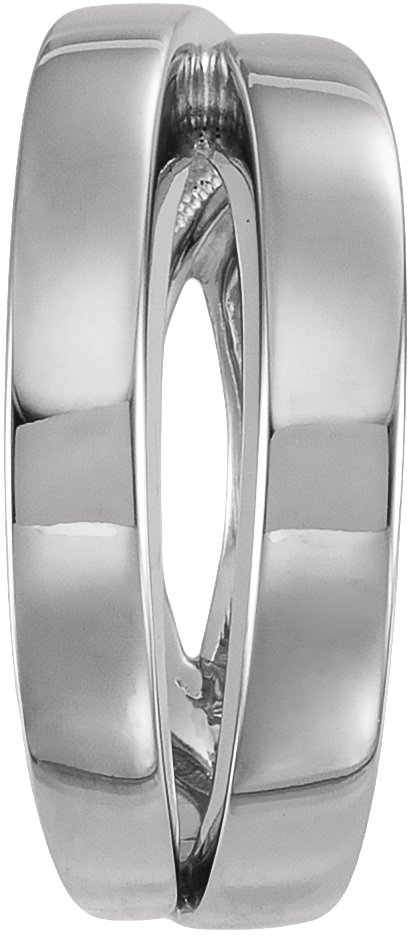 & Platinum Criss Cross Ring view 3