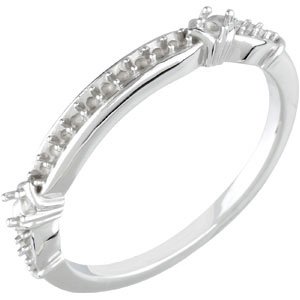 Accented Vintage-Inspired Engagement Ring or Band