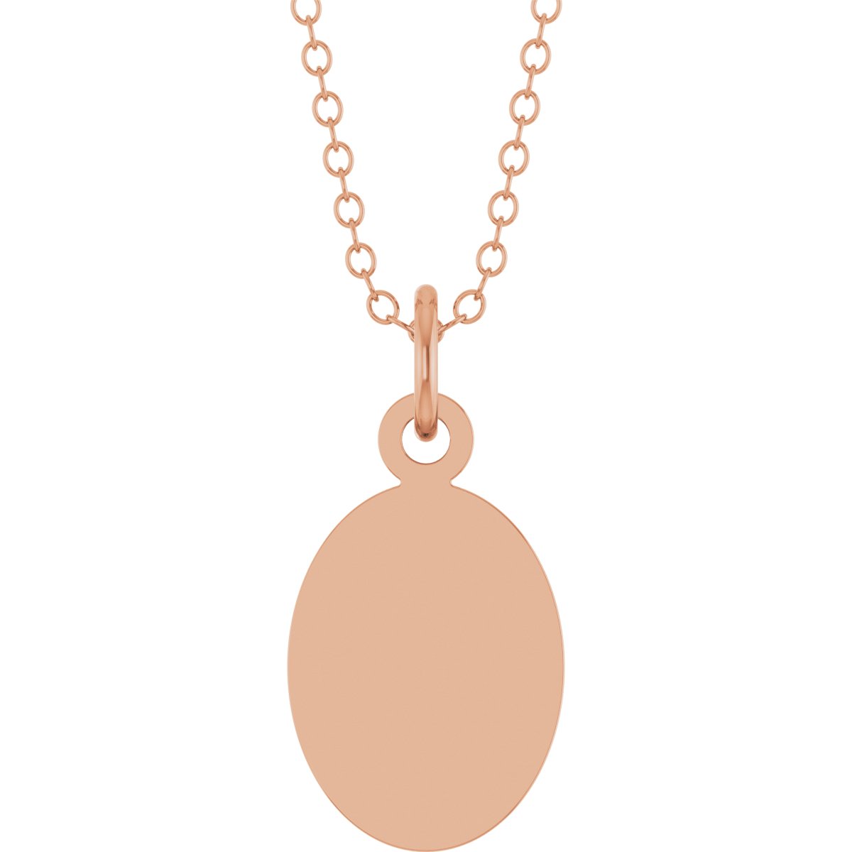 Engravable Oval Necklace or Pendant