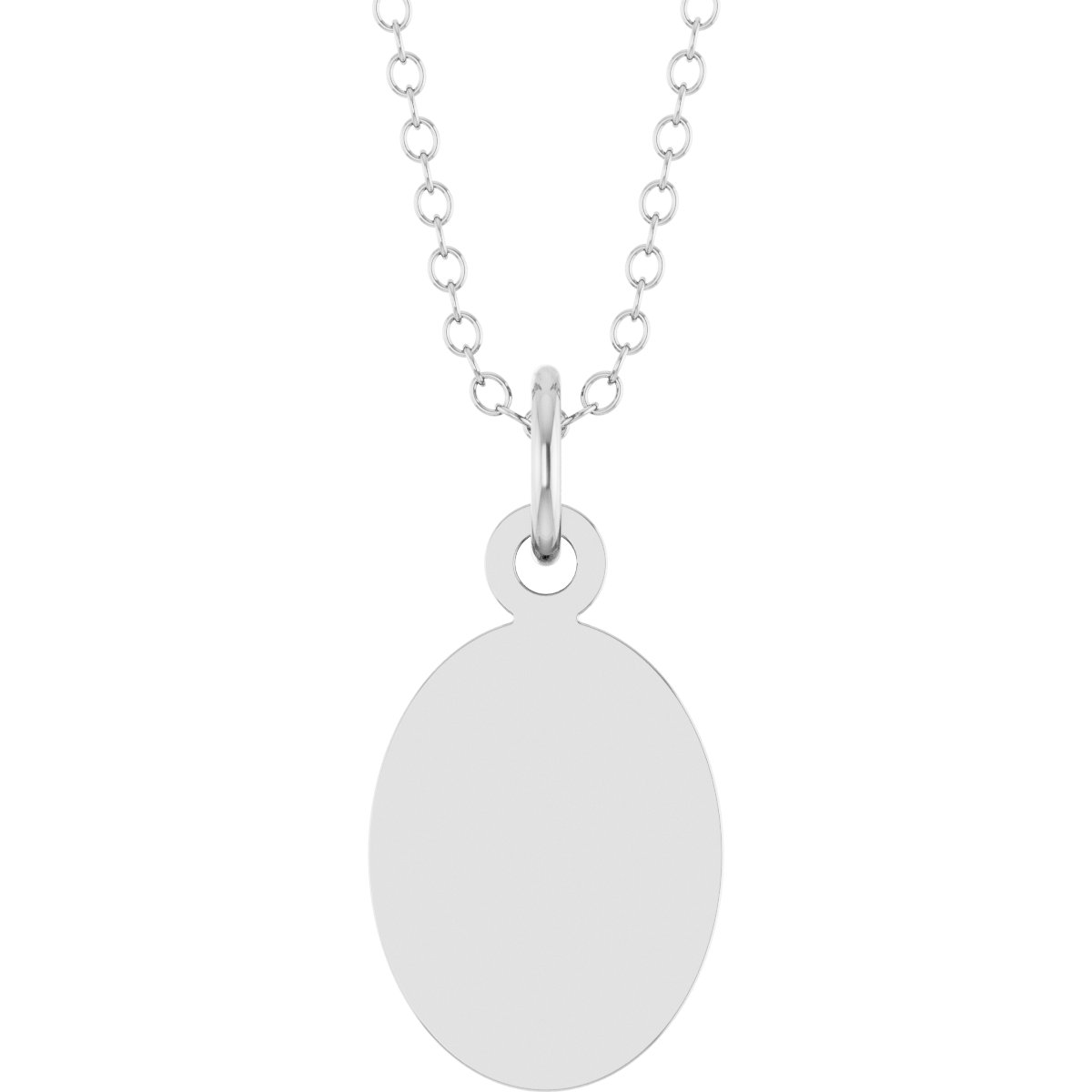 Engravable Oval Necklace or Pendant