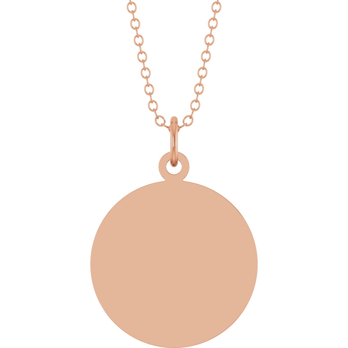 Engravable Disc Necklace & Pendant