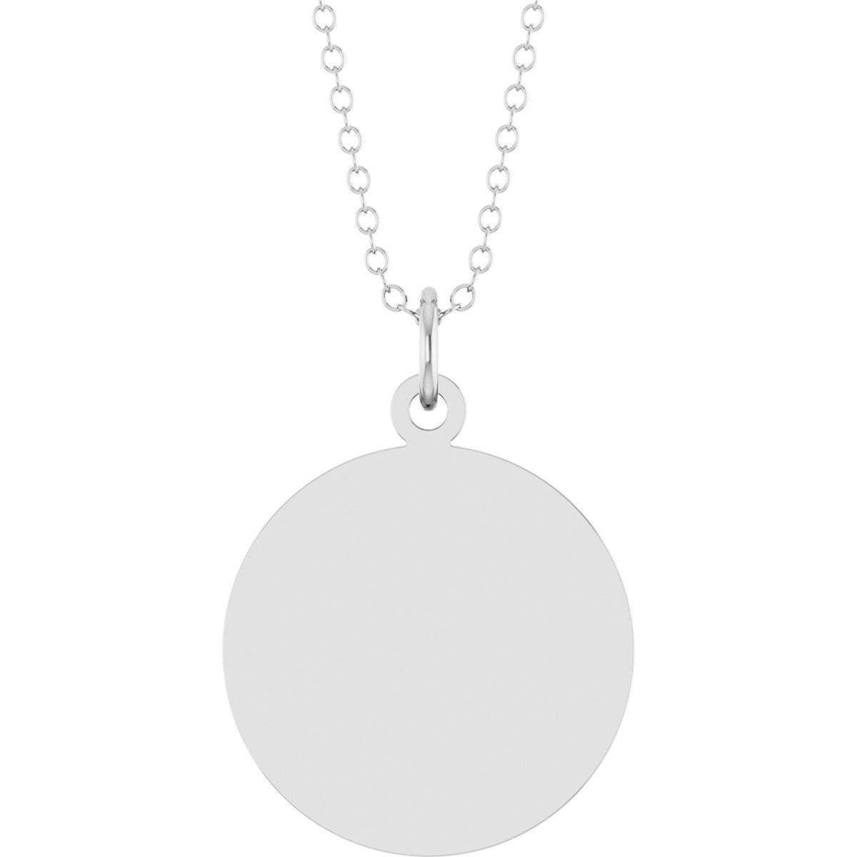 Engravable Disc Necklace & Pendant