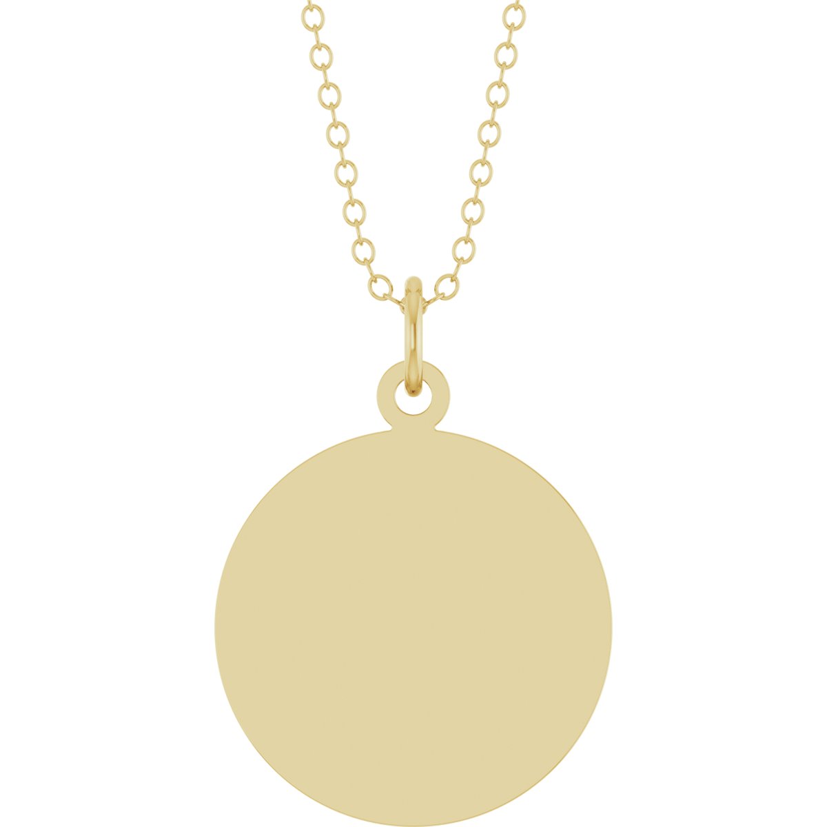 Engravable Disc Necklace & Pendant