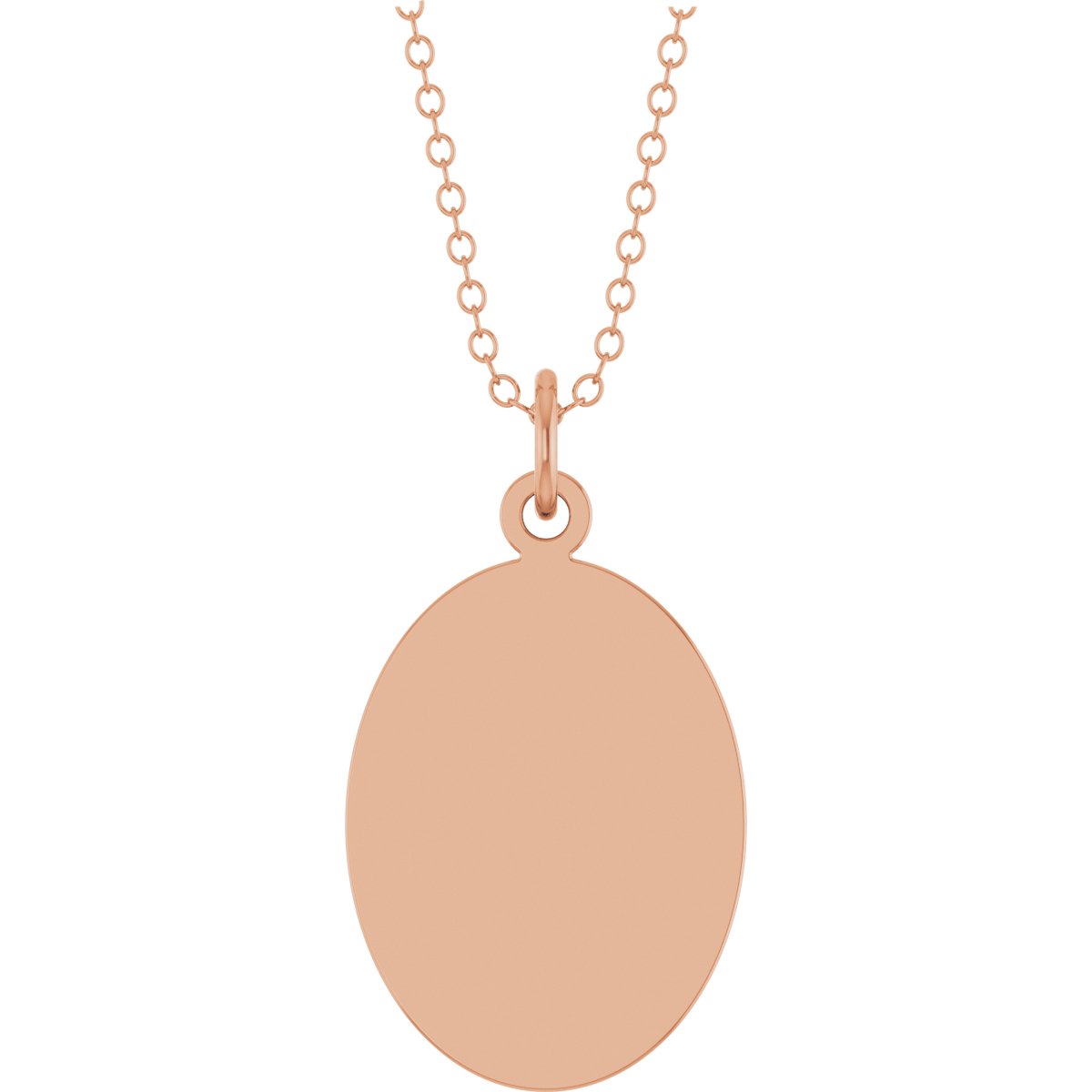 Engravable Oval Necklace or Pendant