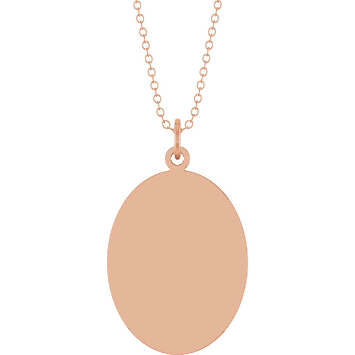 Engravable Oval Necklace or Pendant