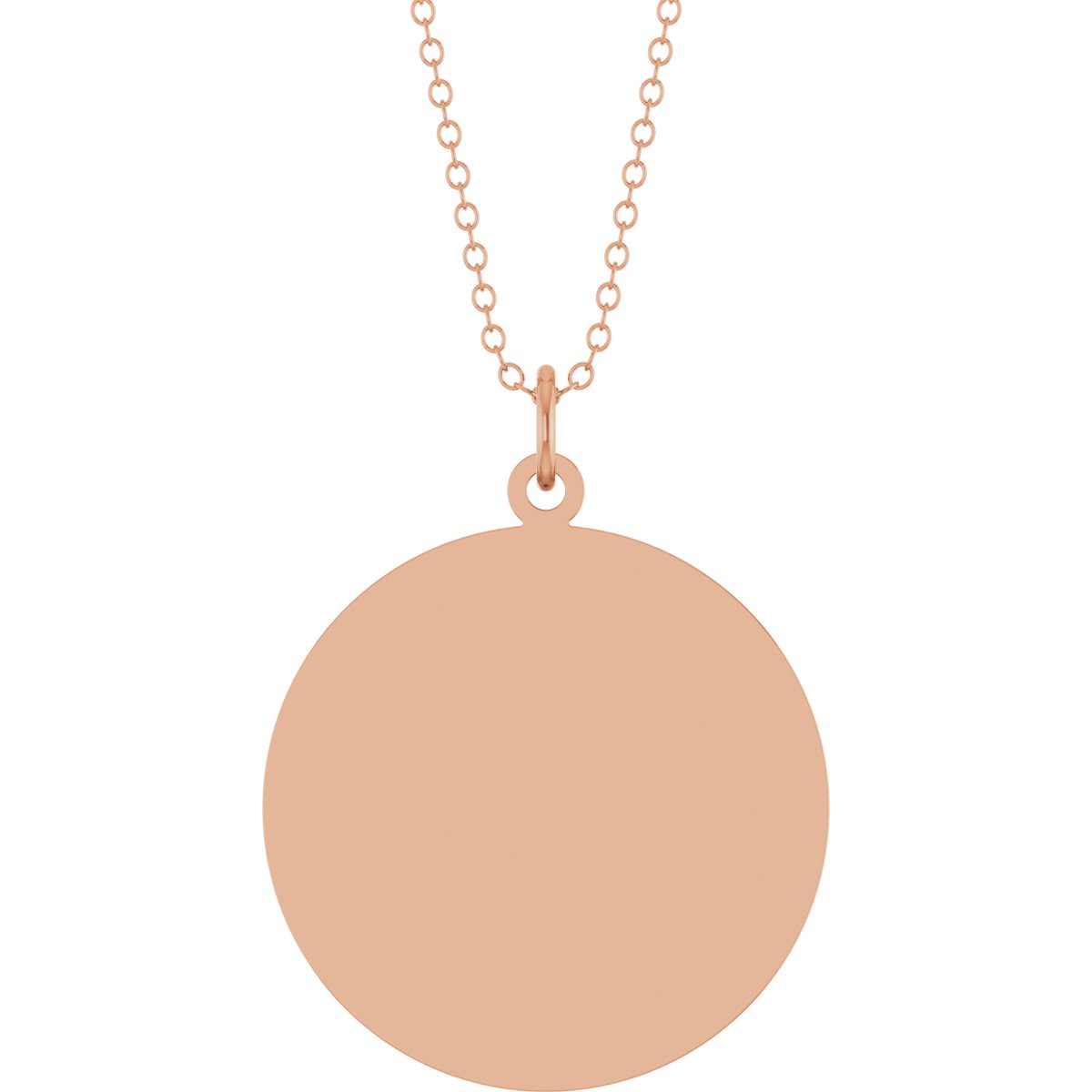 Engravable Disc Necklace & Pendant