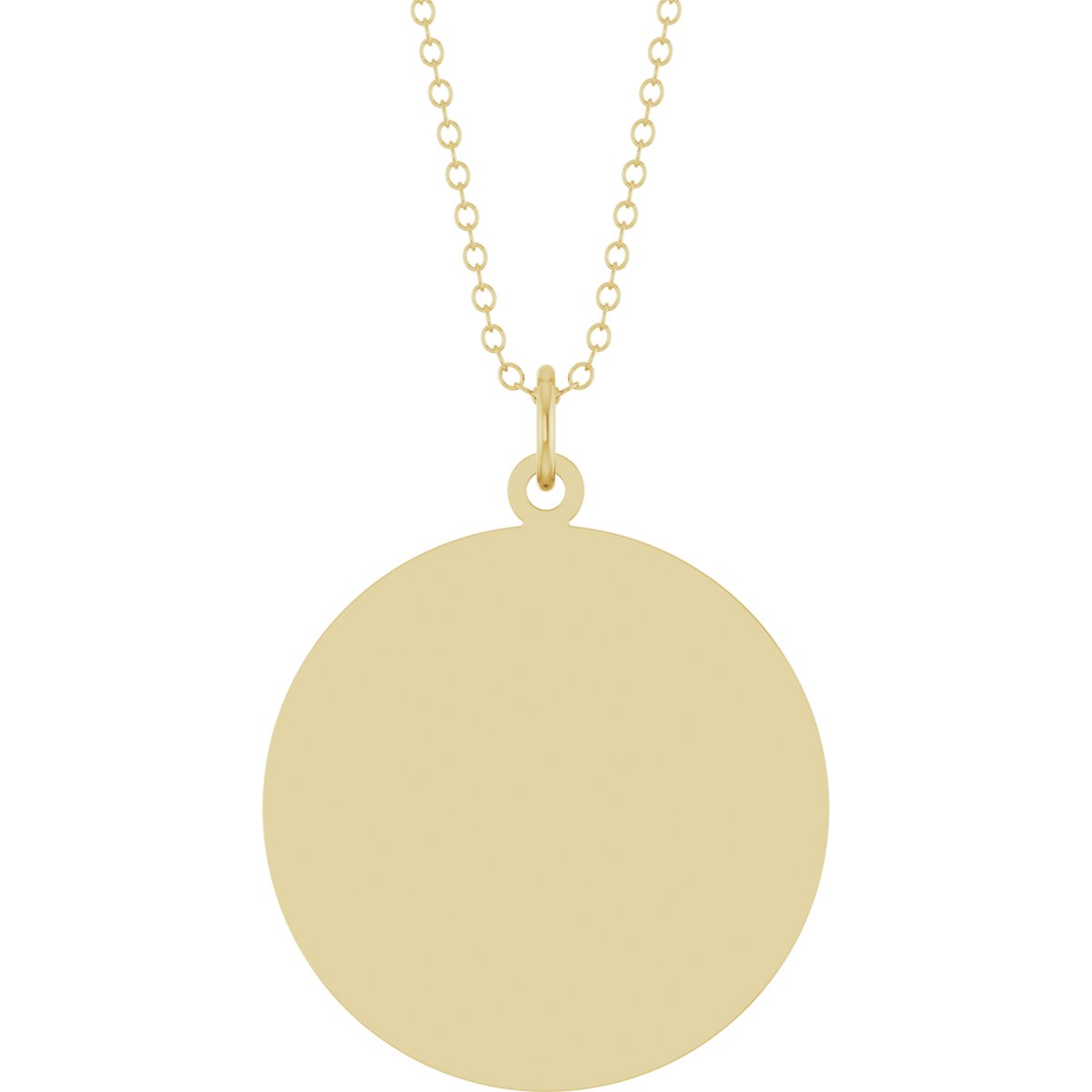 Engravable Disc Necklace & Pendant