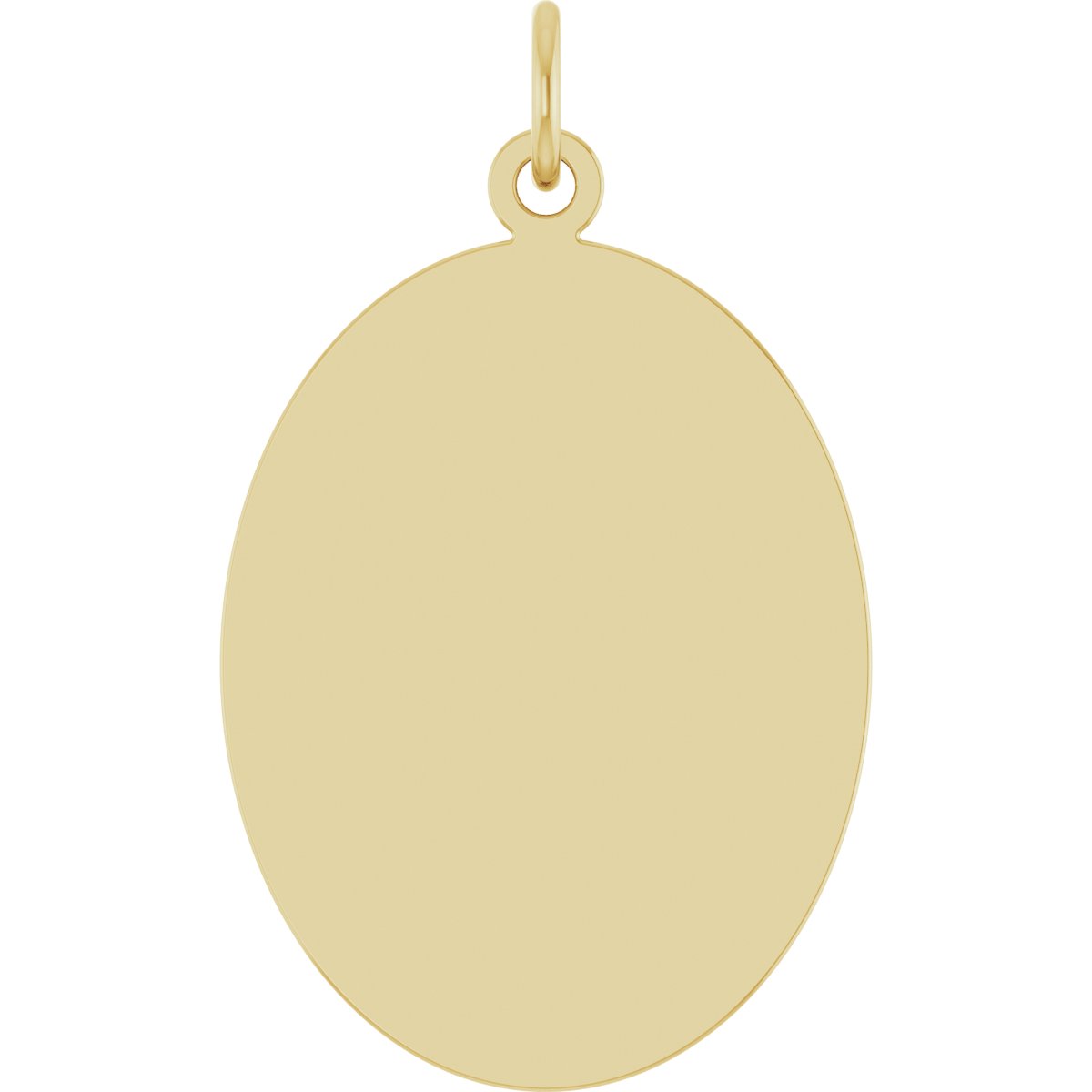 Engravable Oval Necklace or Pendant
