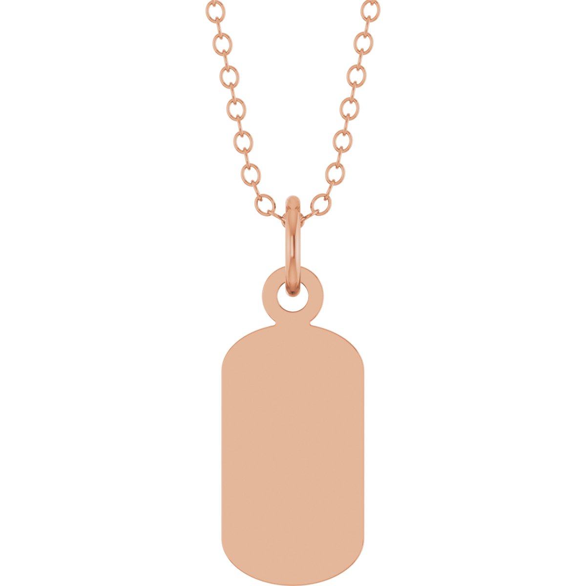 Engravable Dog Tag Necklace or Pendant