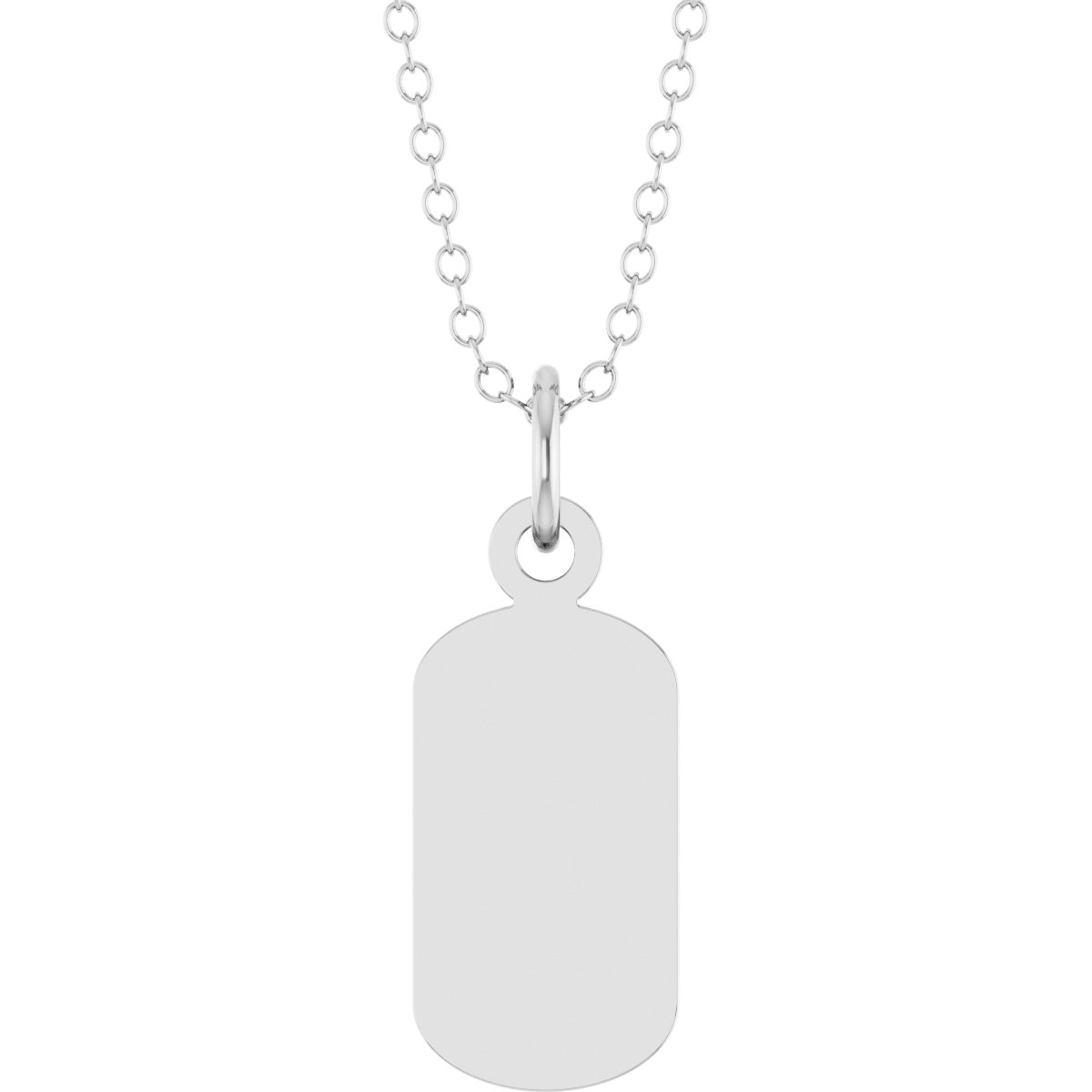 Engravable Dog Tag Necklace