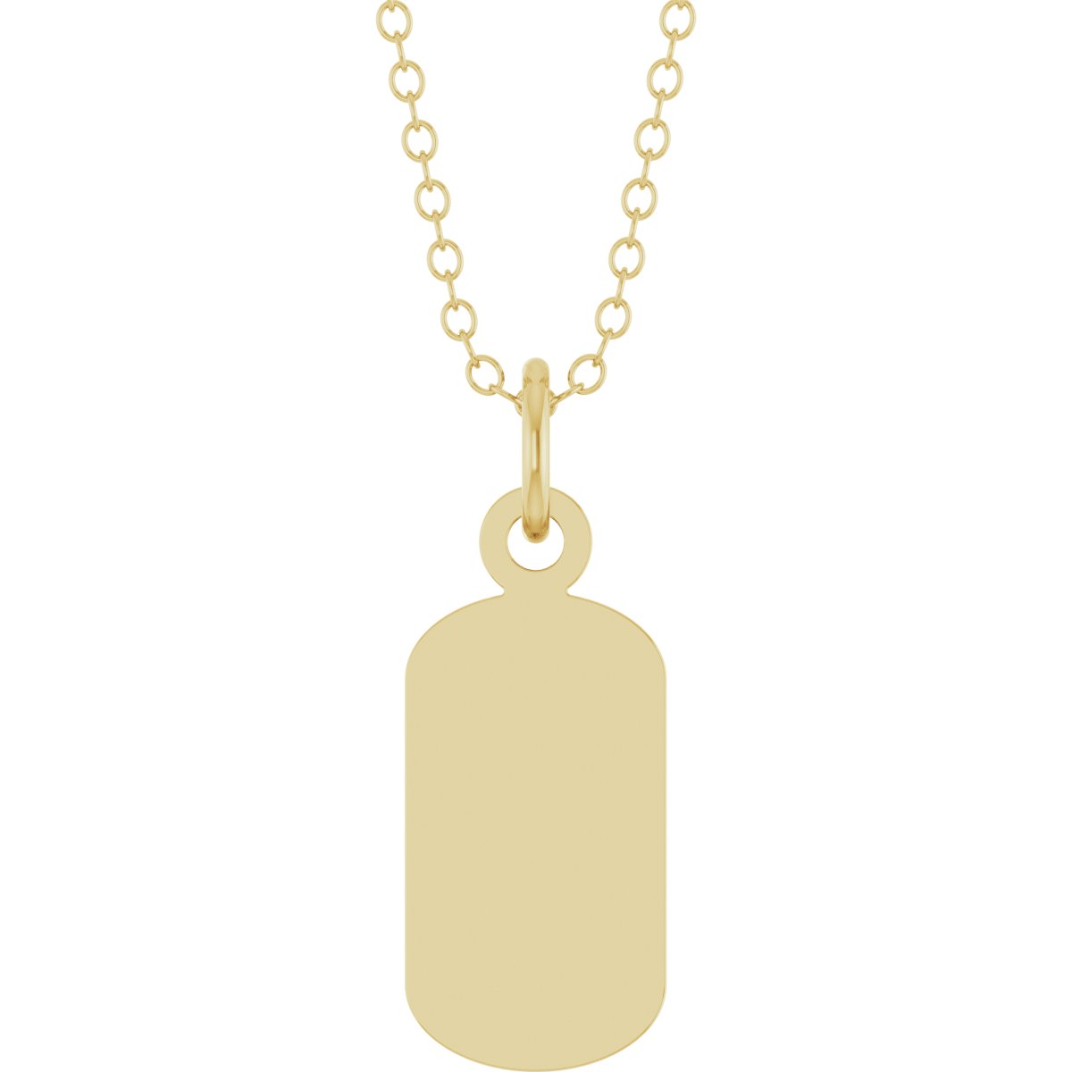 Engravable Dog Tag Necklace or Pendant