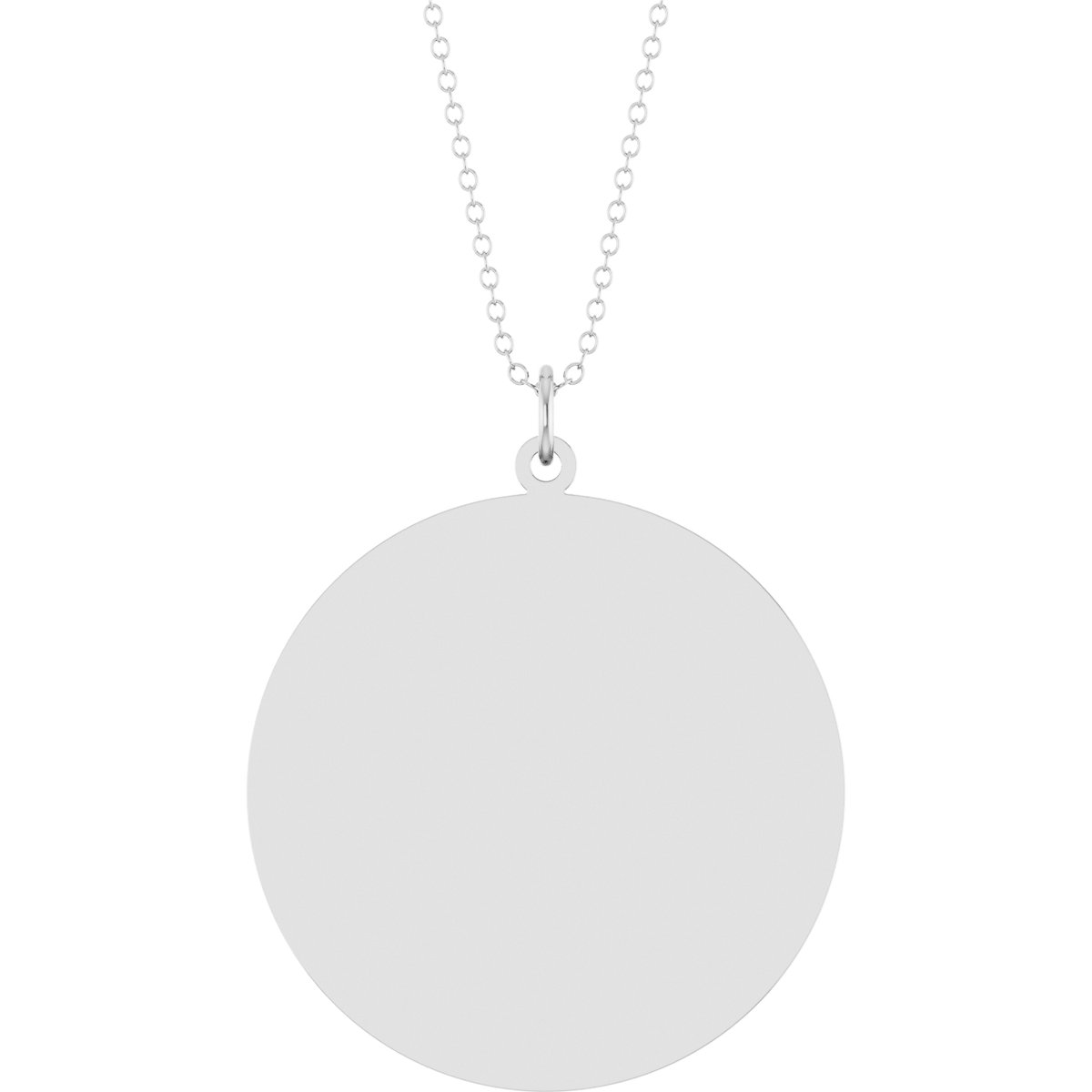 Engravable Disc Necklace & Pendant