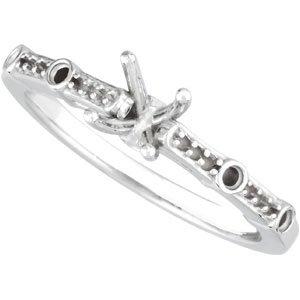 Accented Engagement Ring or Band