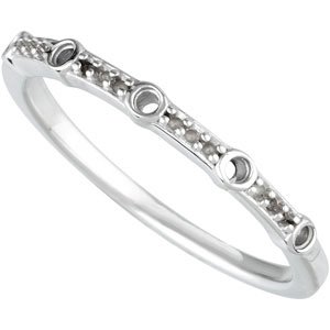 Accented Engagement Ring or Band