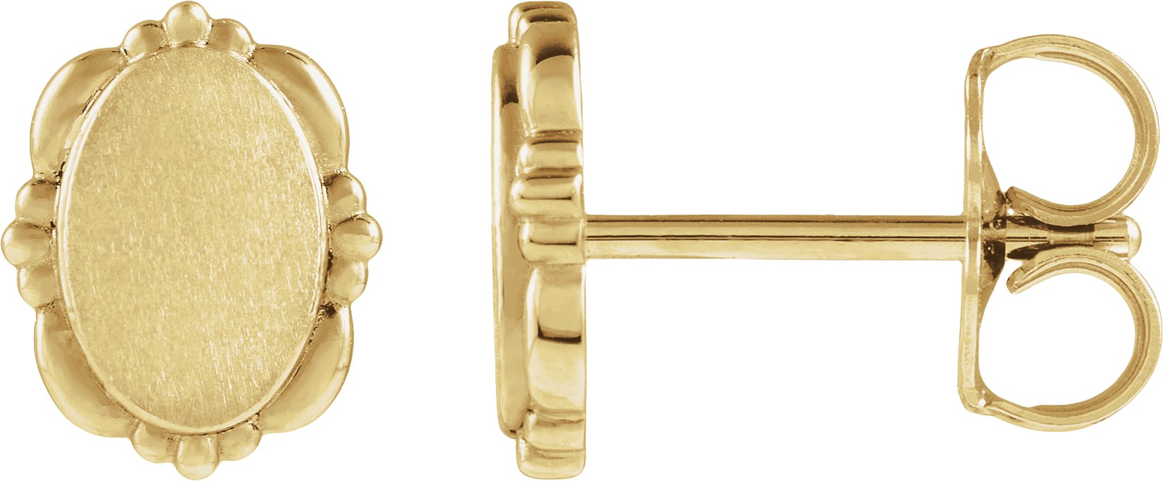 Engravable Vintage-Inspired Earrings