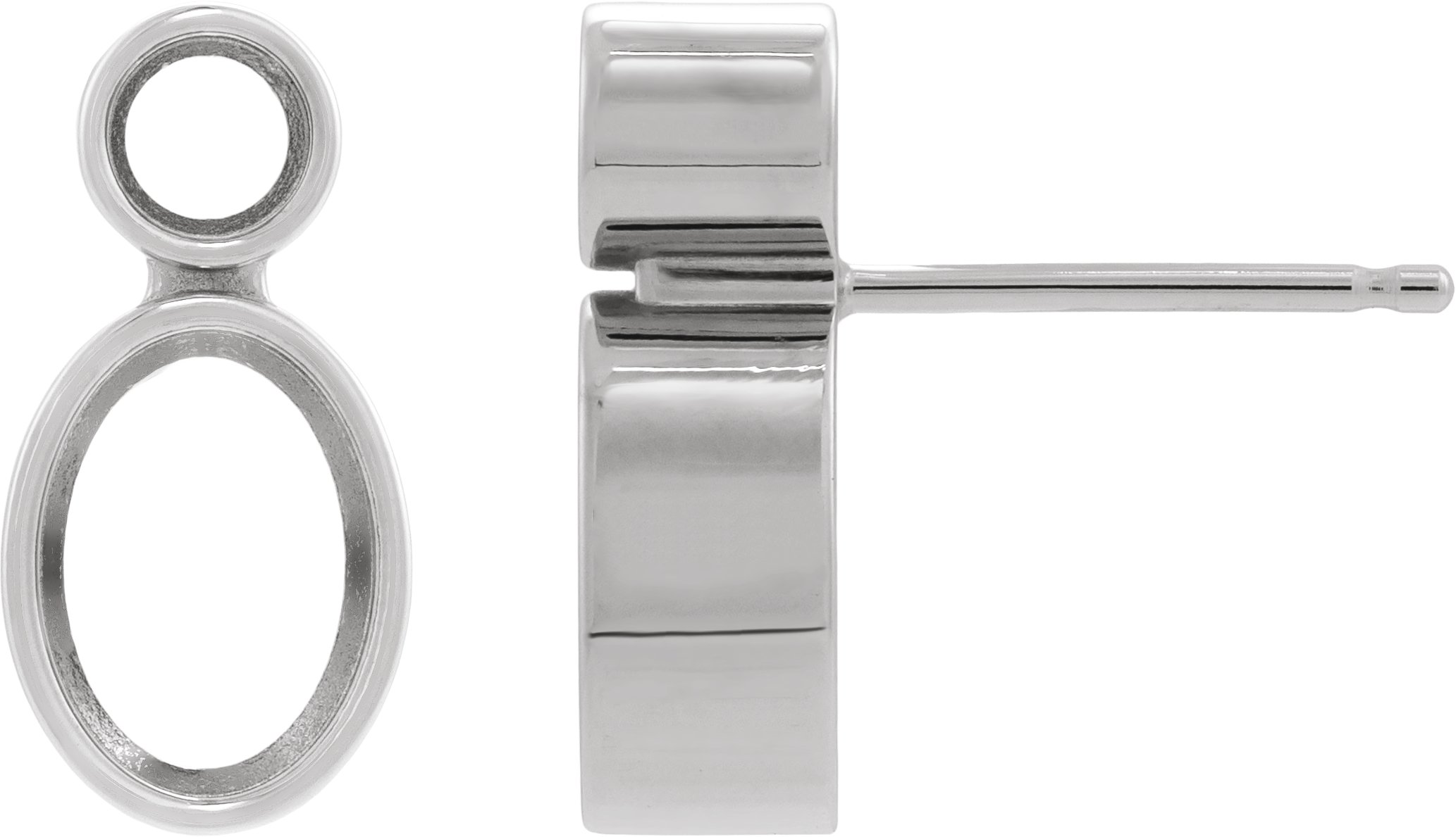 Accented Bezel-Set Earrings