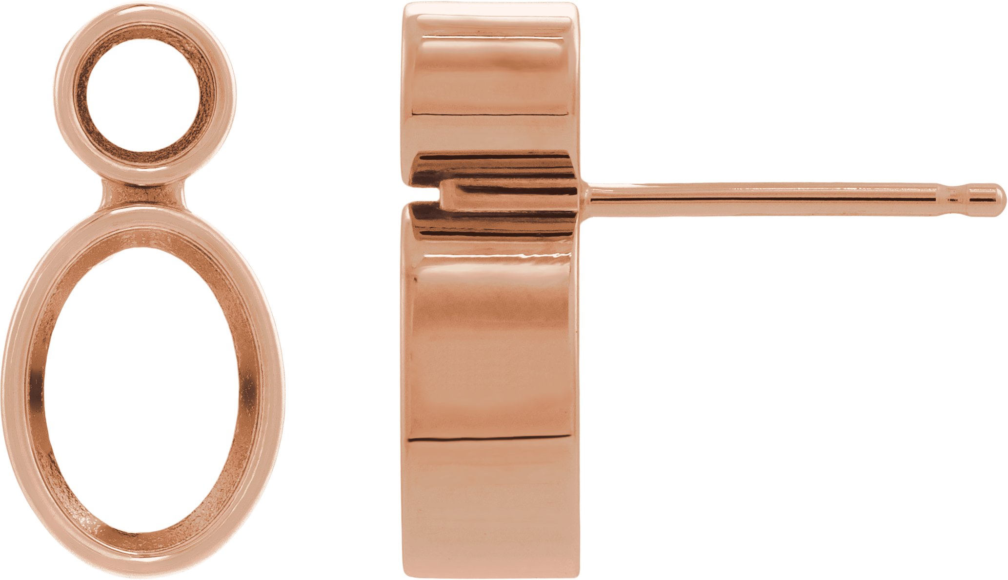 Accented Bezel-Set Earrings