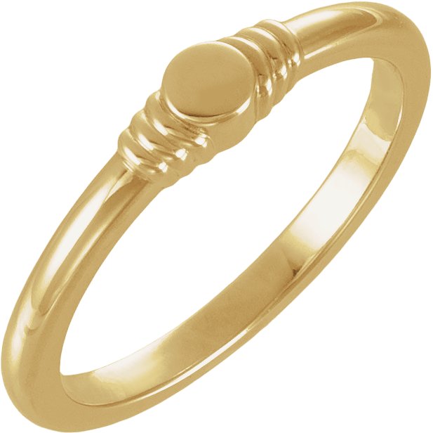 Engravable Stackable Ring