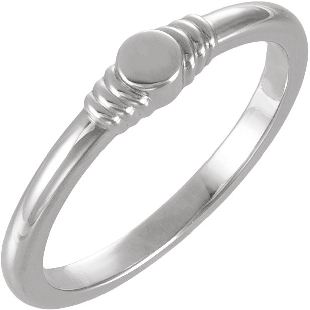 Engravable Stackable Ring