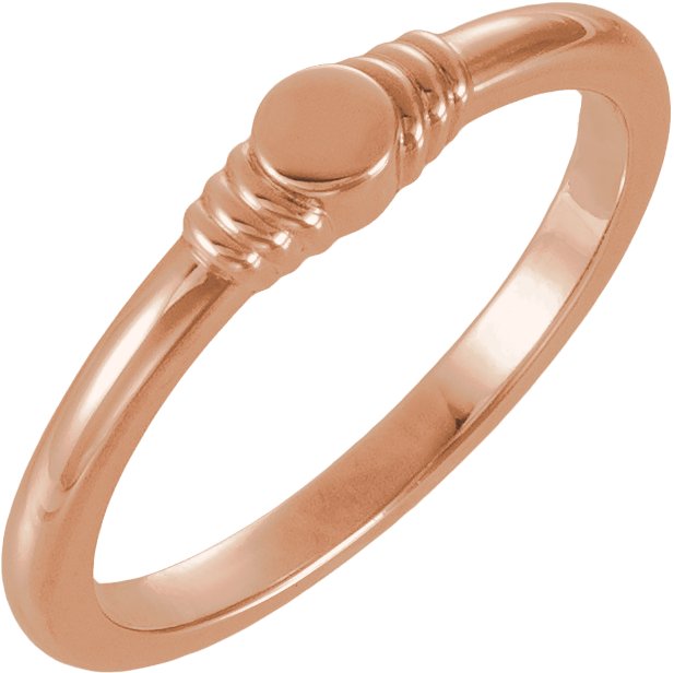 Engravable Stackable Ring
