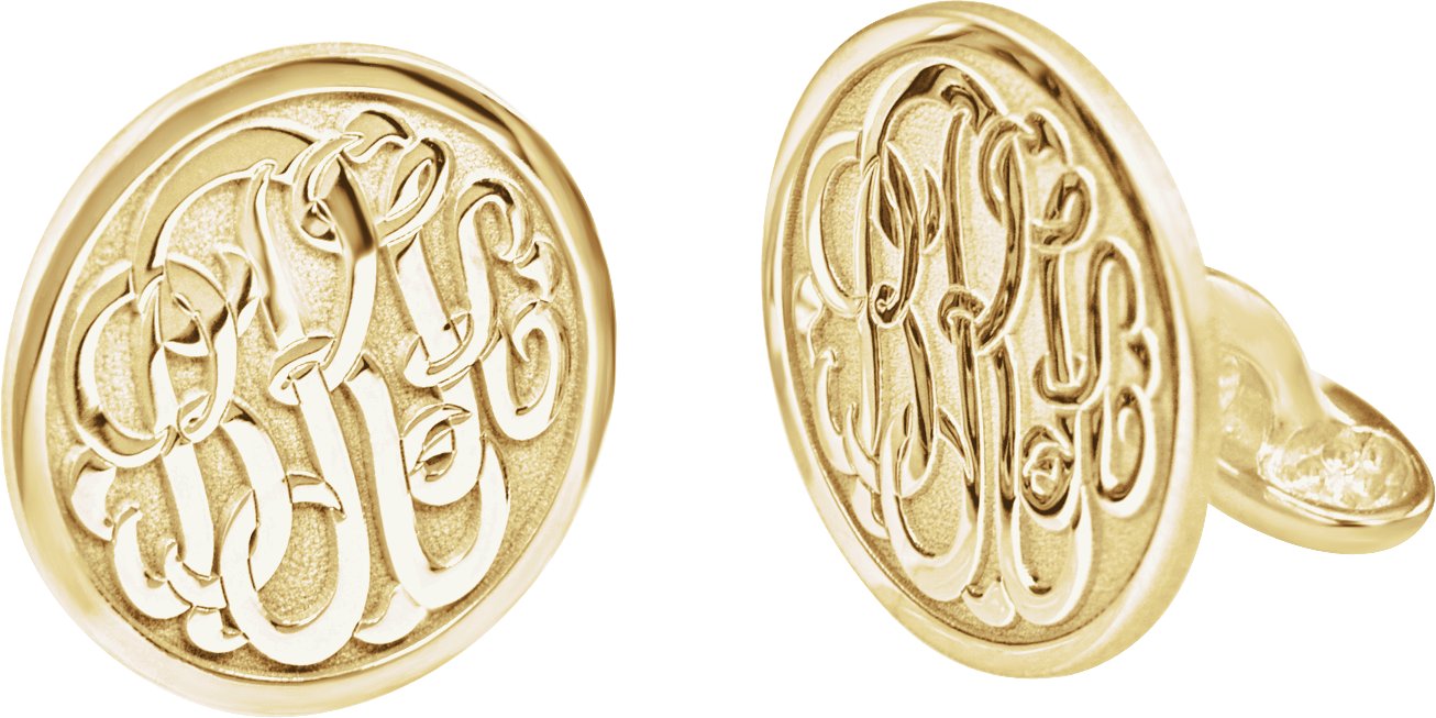 Script Monogram Cuff Links
