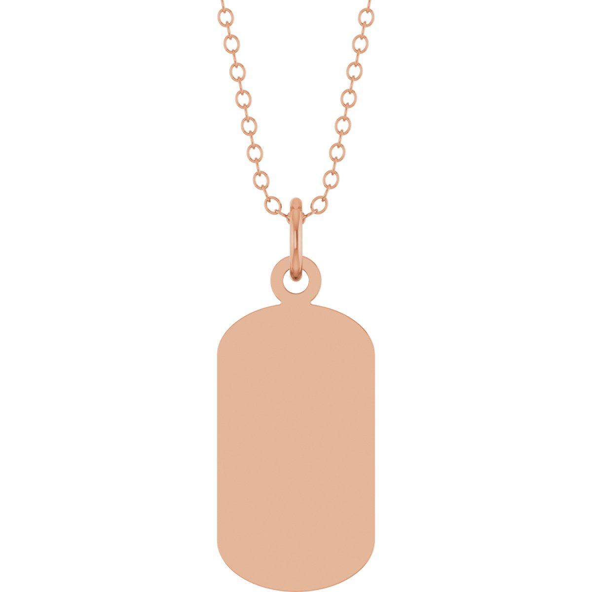 Engravable Dog Tag Necklace or Pendant