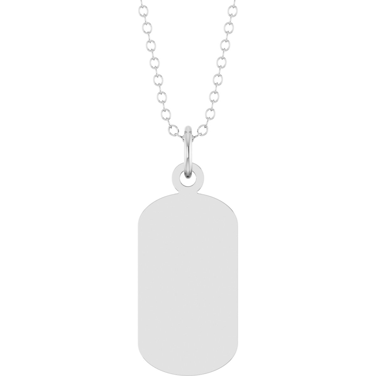 Engravable Dog Tag Necklace