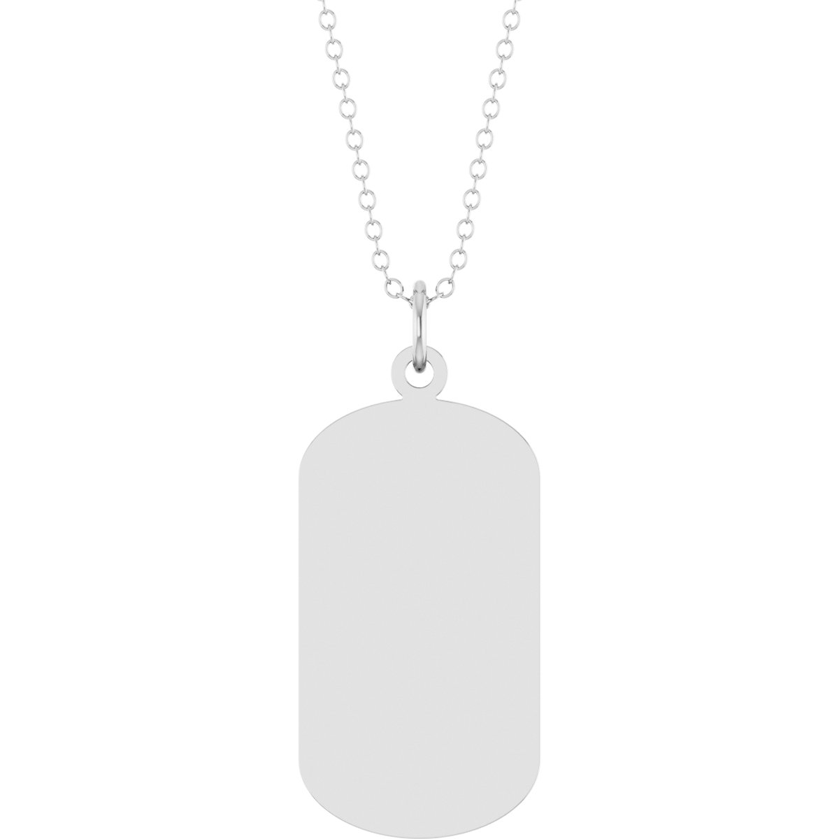 Engravable Dog Tag Necklace