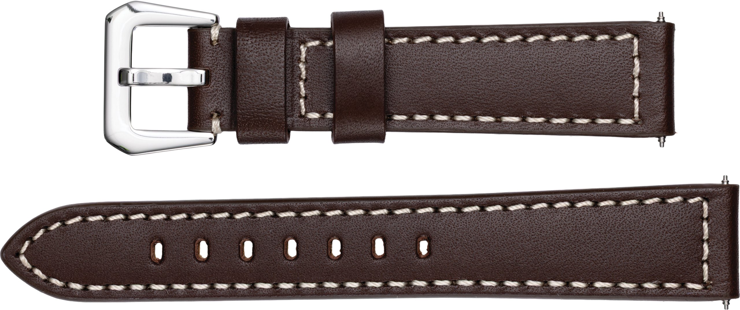 Men's Leather Chrono Sport Padded Watch Band