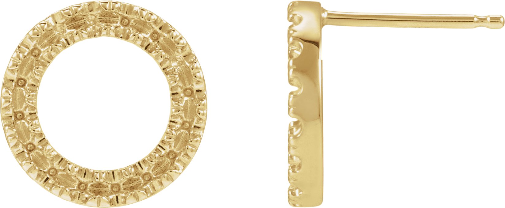 Accented Circle Earrings
