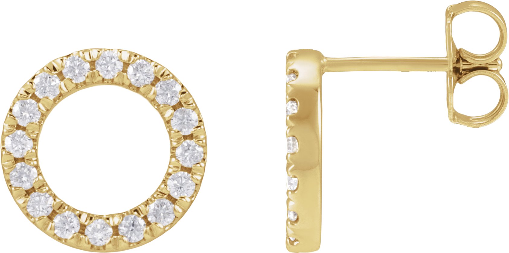 Accented Circle Earrings