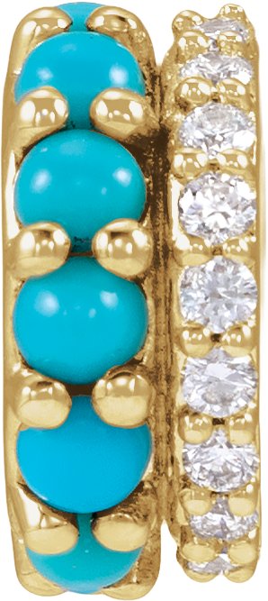 Accented Cabochon Spacer Charm/Pendant