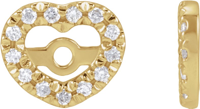 Accented Heart Earring Jackets