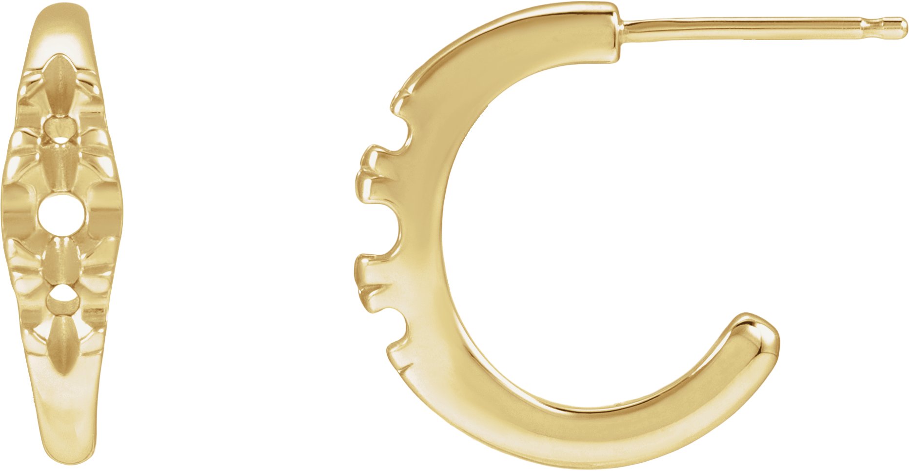 Accented Hoop Earrings