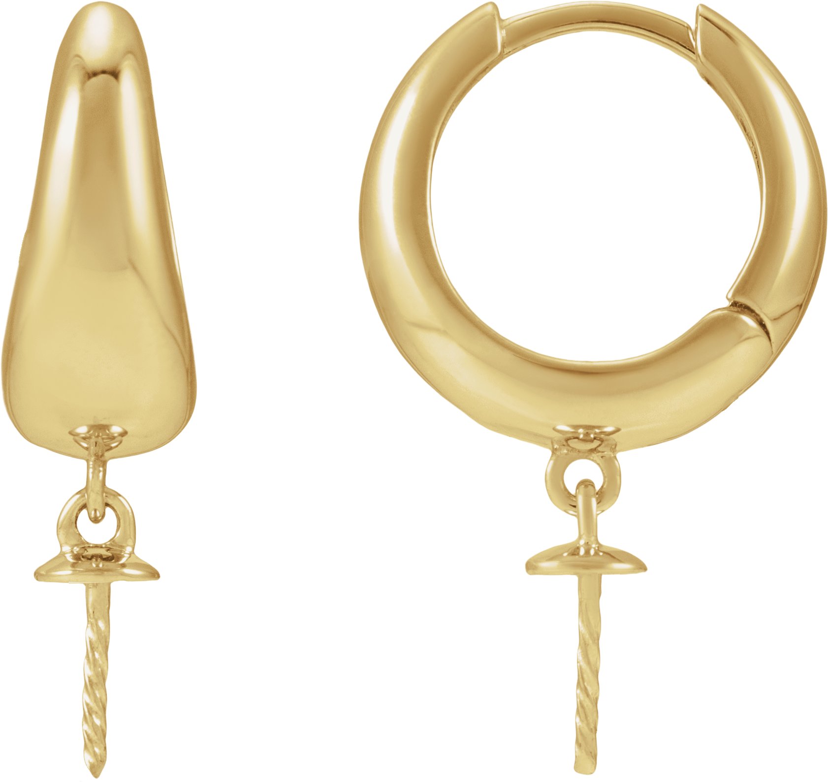 Pearl Hoop Earrings