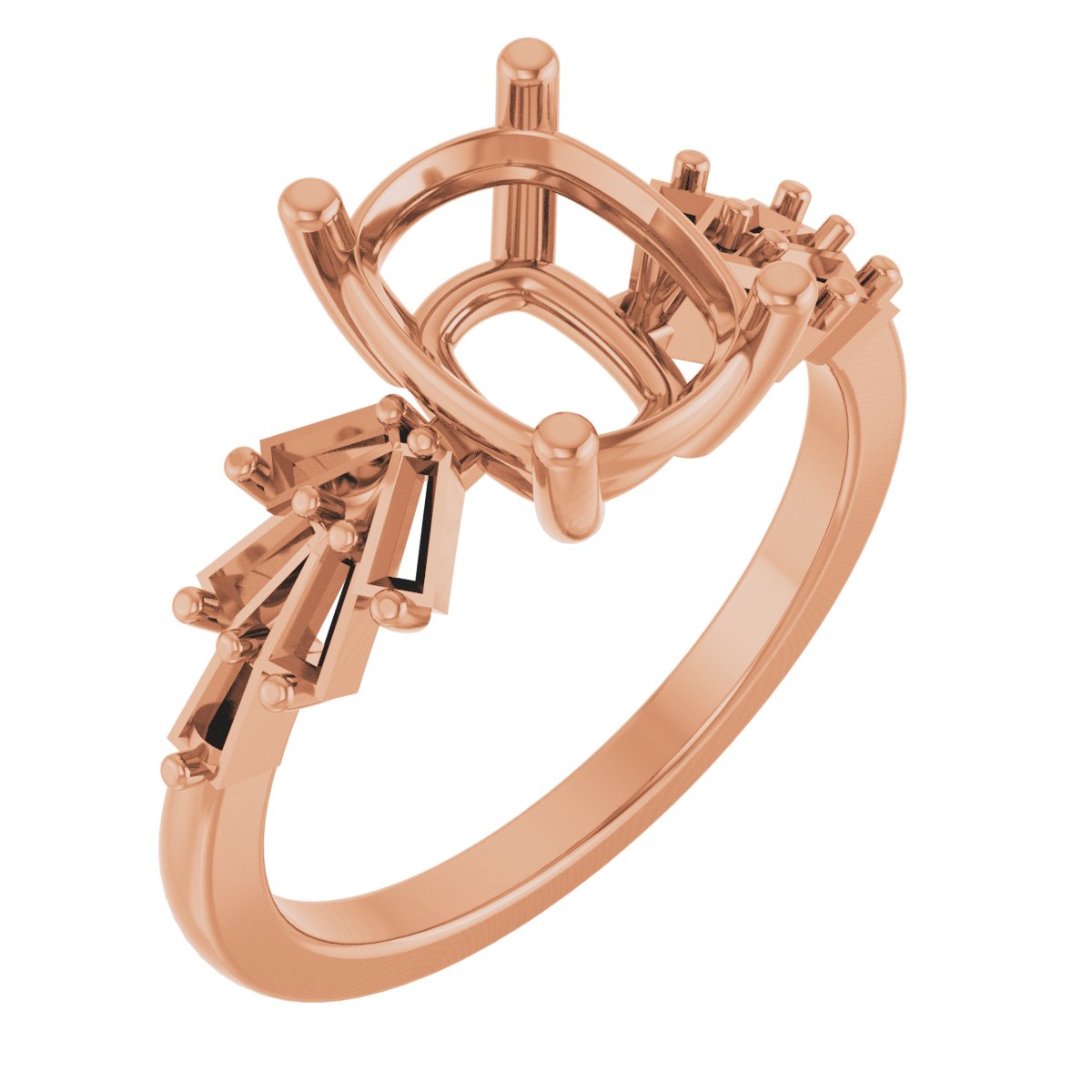 Accented Engagement Ring or Band